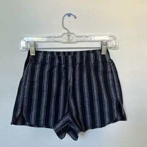 Brandy Melville Stripped Black Shorts